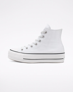 Converse Chuck Taylor All Star Canvas Női Platform Fekete/Fehér | IMLUOZC-HU